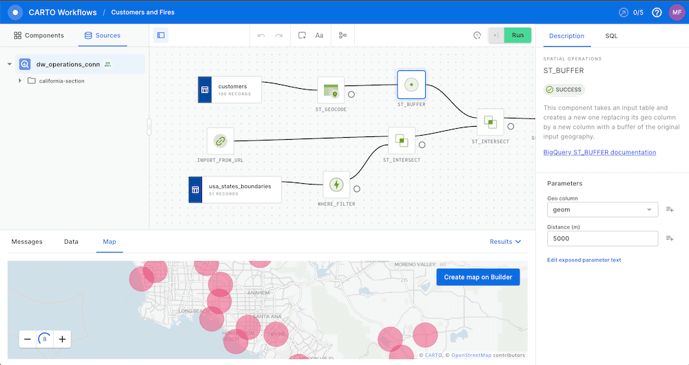 Carto Workflows screenshot